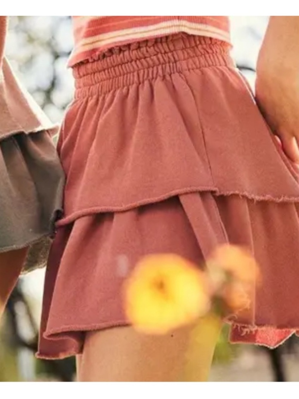 NWOT- Aerie Weekend Ruffle Skirt
